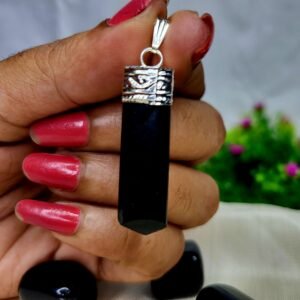 Black Tourmaline pencil Pendant