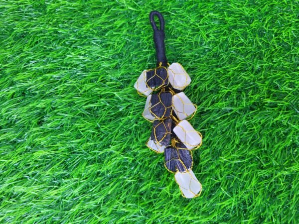 Black Tourmaline with Selenite Hanger