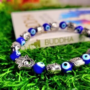 Evil Eye Bracelet with Buddha Head & Hamsa Hand