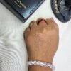 Clear Quartz Bracelet (Diamond Cut)
