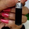 2 Black Tourmaline pencil Pendant