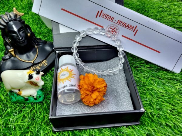 Clear Quartz Bracelet (Diamond Cut)