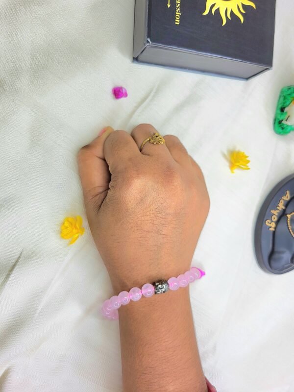 3 Rose Quartz Bracelet