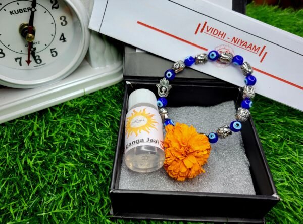 Evil Eye Bracelet with Buddha Head & Hamsa Hand